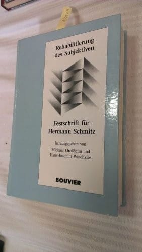 Rehabilitierung des Subjektiven