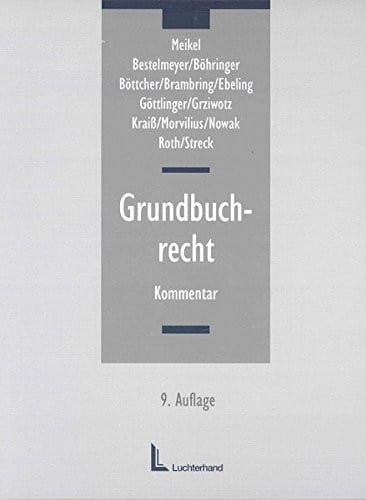 Grundbuchrecht. Kommentar.