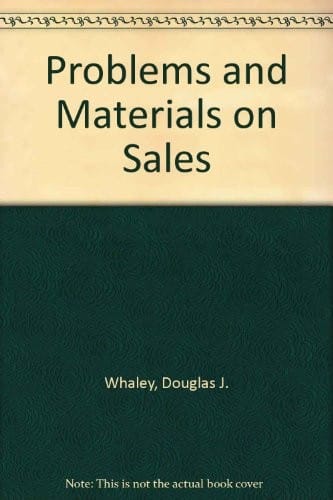 Problems and materials on sales