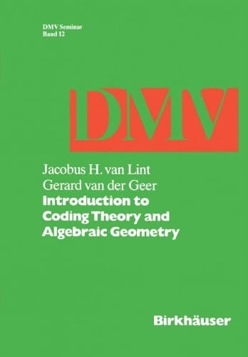 Introduction to coding theory and algebraic geometry