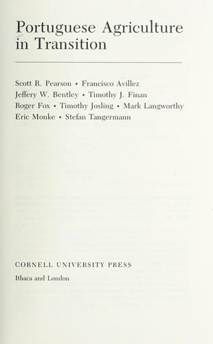 Portuguese agriculture in transition