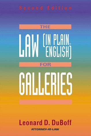 The law (in plain English) for galleries