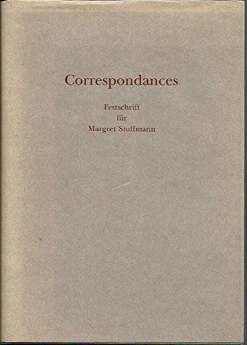 Correspondances: Festschrift für Margret Stuffmann zum 24. November 1996 (German Edition)