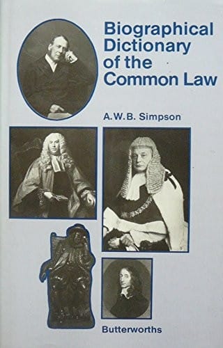 Biographical dictionary of the common law