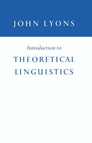Introduction to Theoretical Linguistics