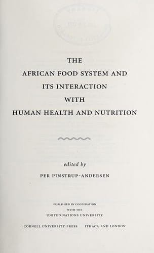 The African food system and its interaction with human health and nutrition