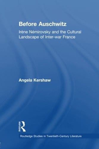 Before Auschwitz (Routledge Studies in Twentieth-century Literature)