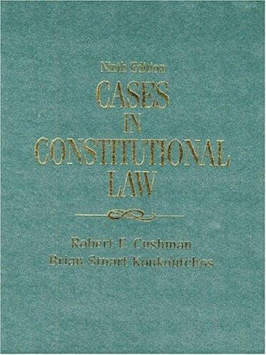 Cases in constitutional law