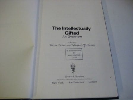 The intellectually gifted