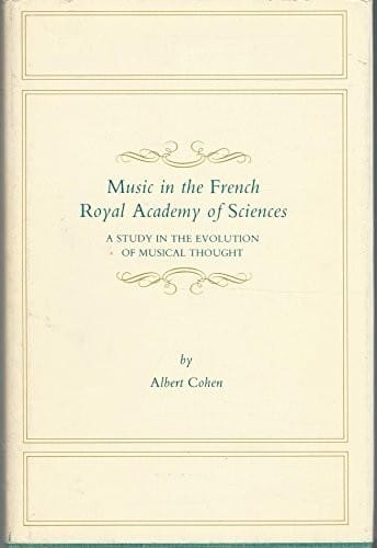 Music in the French Royal Academy of Sciences