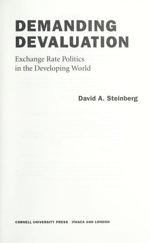 Demanding devaluation