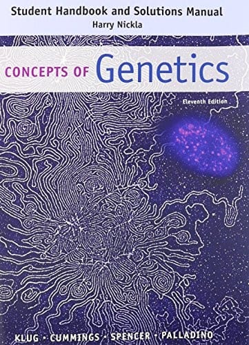 Student Handbook and Solutions Manual: Concepts of Genetics
