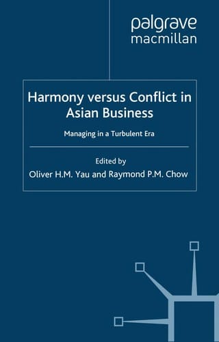 Harmony versus conflict in Asian business