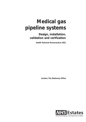 Medical gas pipeline systems