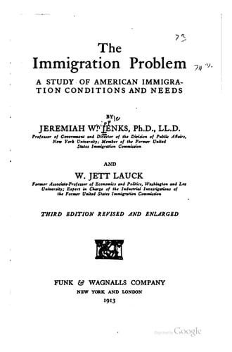 The immigration problem