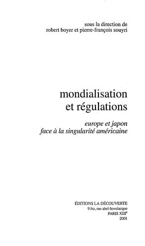 Mondialisation et régulations