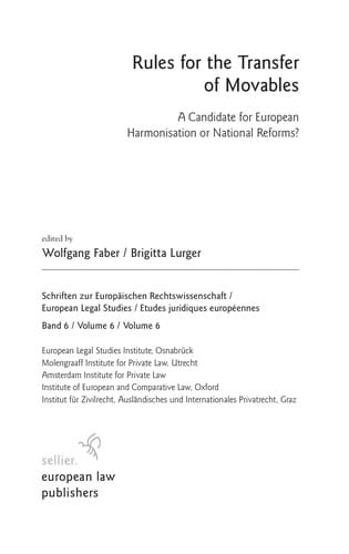 Rules for the transfer of movables