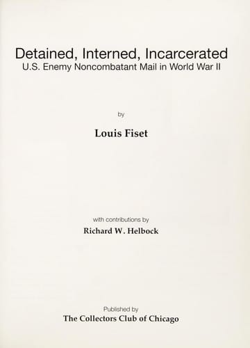Detained, interned, incarcerated