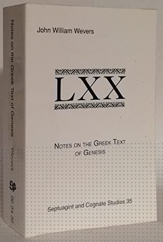 Notes on the Greek text of Genesis
