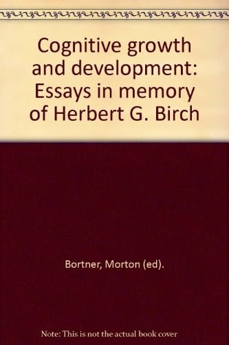 Cognitive growth and development