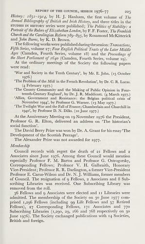 Transactions of the Royal Historical Society