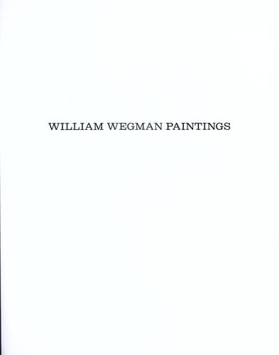 William Wegman paintings