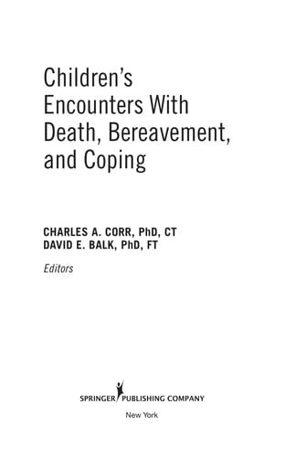 Children's encounters with death, bereavement, and coping