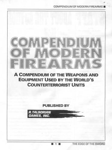 Compendium of modern firearms