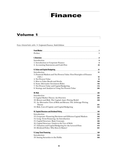 Instructor's Manual to accompany Corporate Finance, Sixth Edition