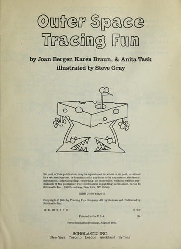 Outer Space Tracing Fun Book