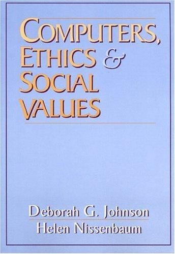 Computers, ethics & social values
