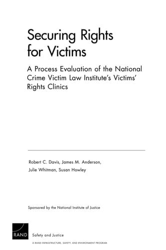 Securing rights for victims