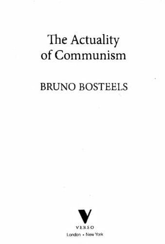 The actuality of communism