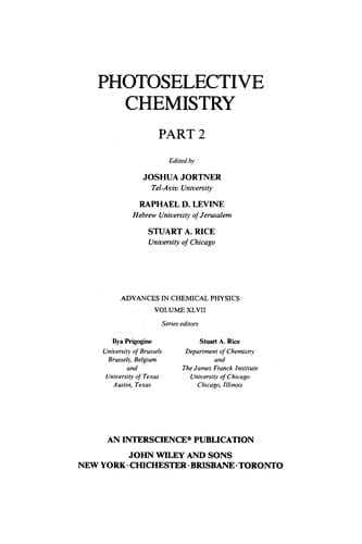 Photoselective chemistry