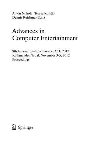 Advances in Computer Entertainment
