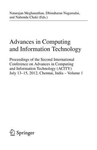 Advances in Computing and Information Technology