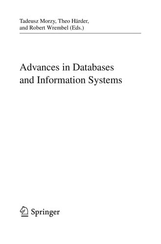 Advances in Databases and Information Systems