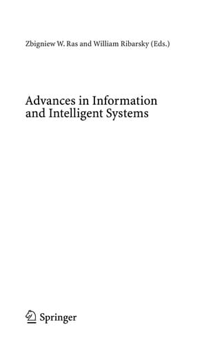 Advances in Information and Intelligent Systems