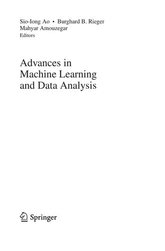 Advances in Machine Learning and Data Analysis