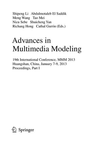 Advances in Multimedia Modeling