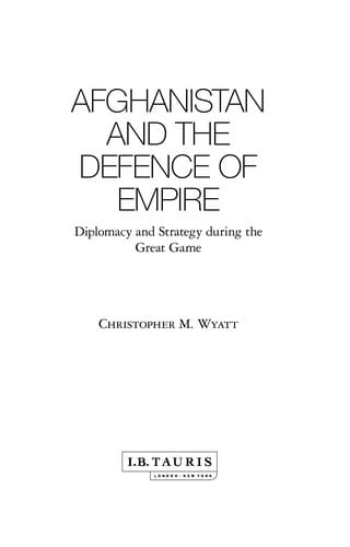 Afghanistan and the defence of empire