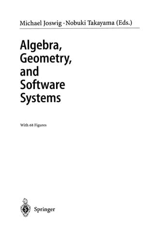 Algebra, Geometry and Software Systems
