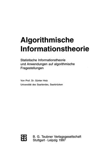 Algorithmische Informationstheorie
