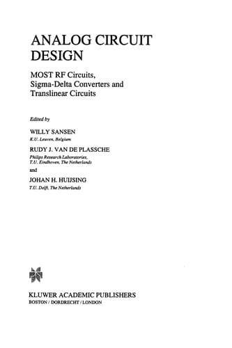 Analog Circuit Design