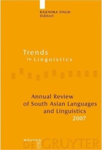 Annual review of South Asian languages and linguistics, 2007
