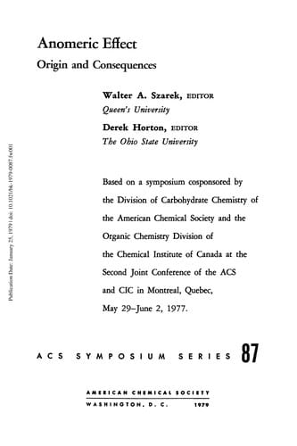Anomeric effect