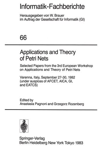 Applications and Theory of Petri Nets