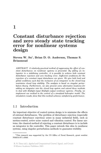 Applied and Computational Control, Signals, and Circuits