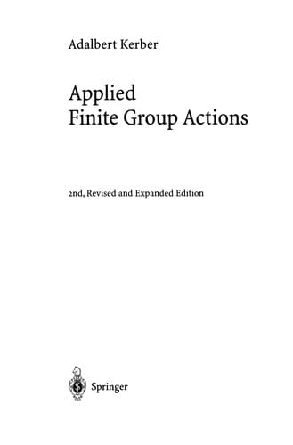 Applied Finite Group Actions