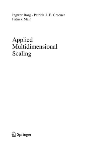 Applied Multidimensional Scaling